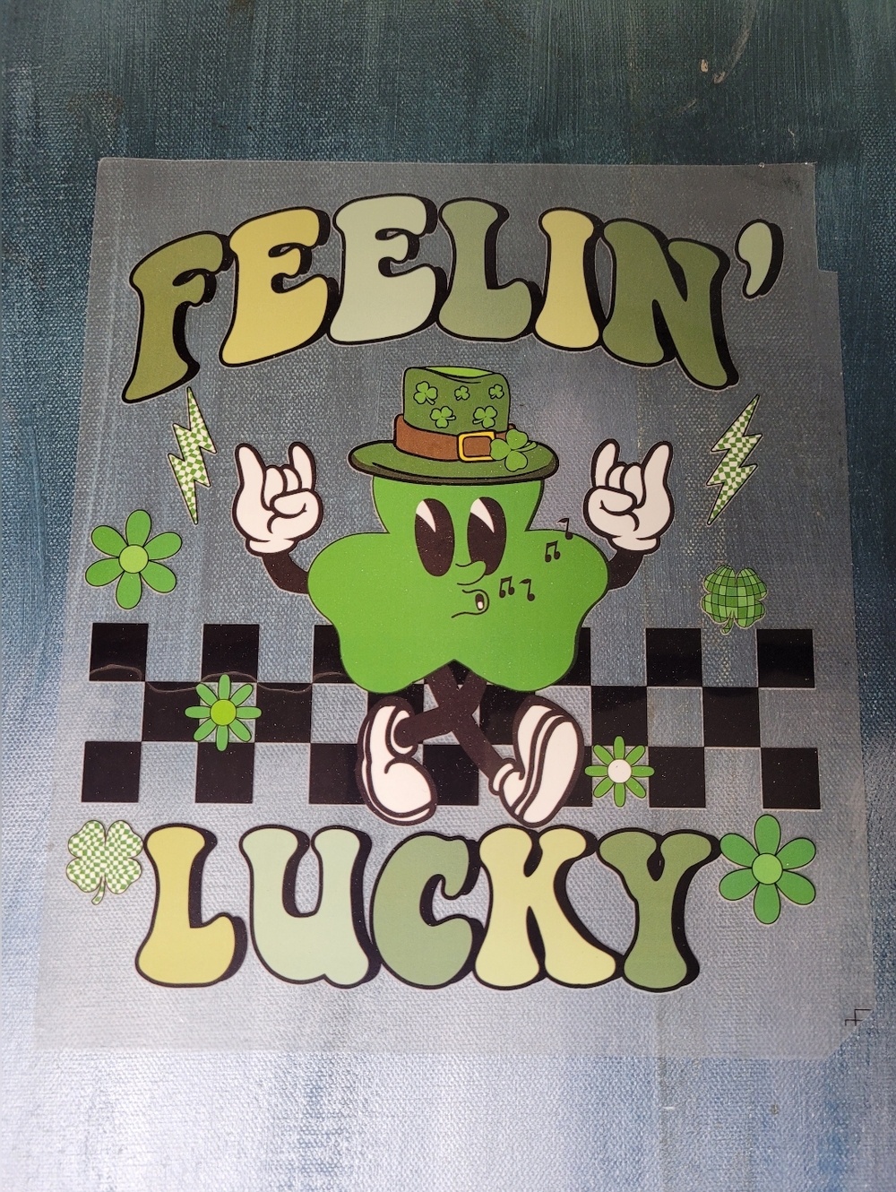 St. Patrick's Day DTF Transfer Ready To Press  8×8